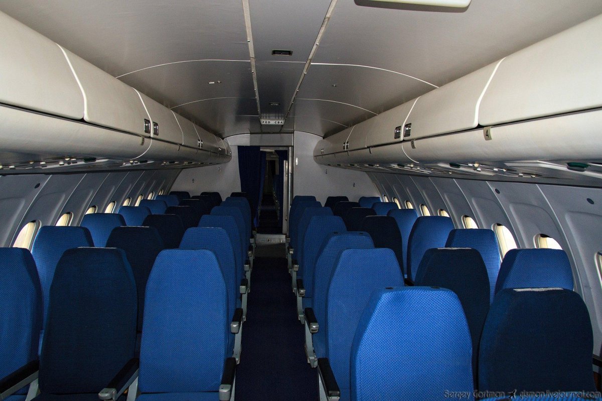 Ил-62 самолёт салон