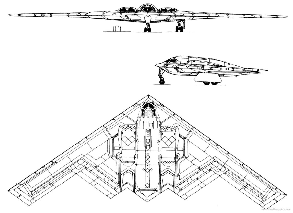 Northrop b-2 Spirit чертежи