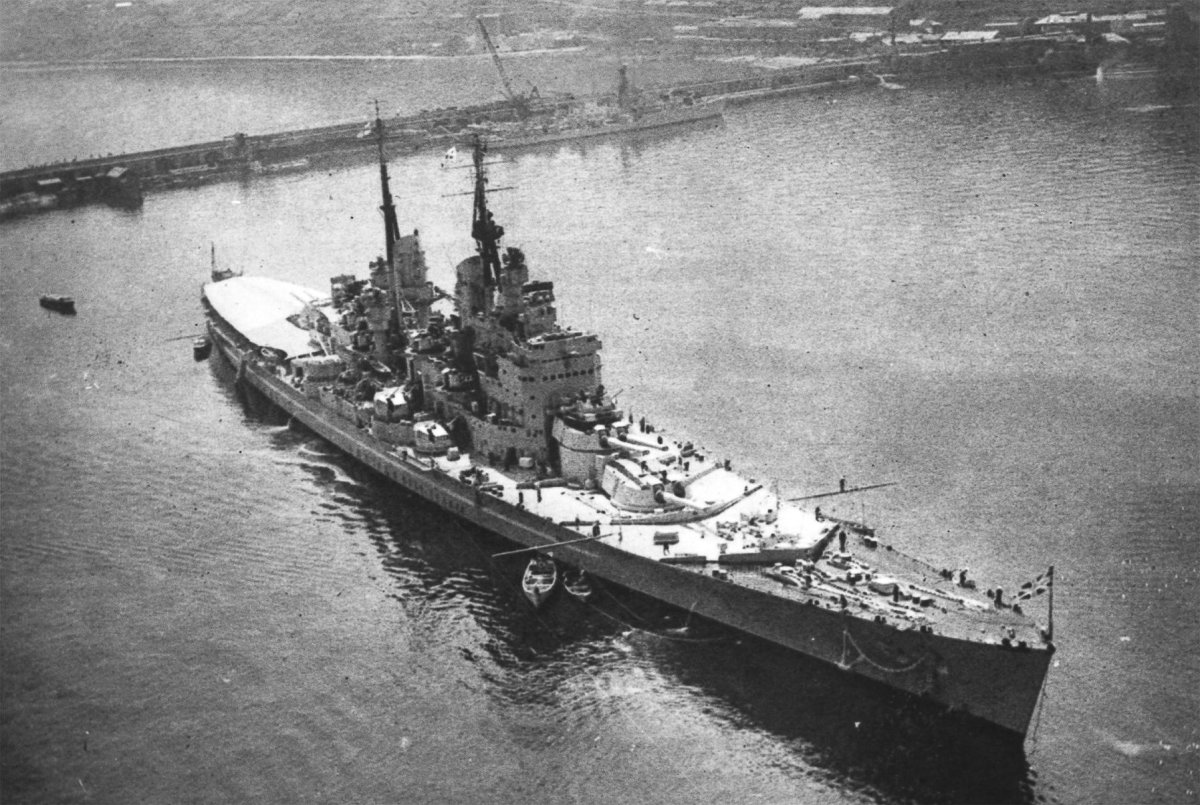 Линкор Вэнгард 1945