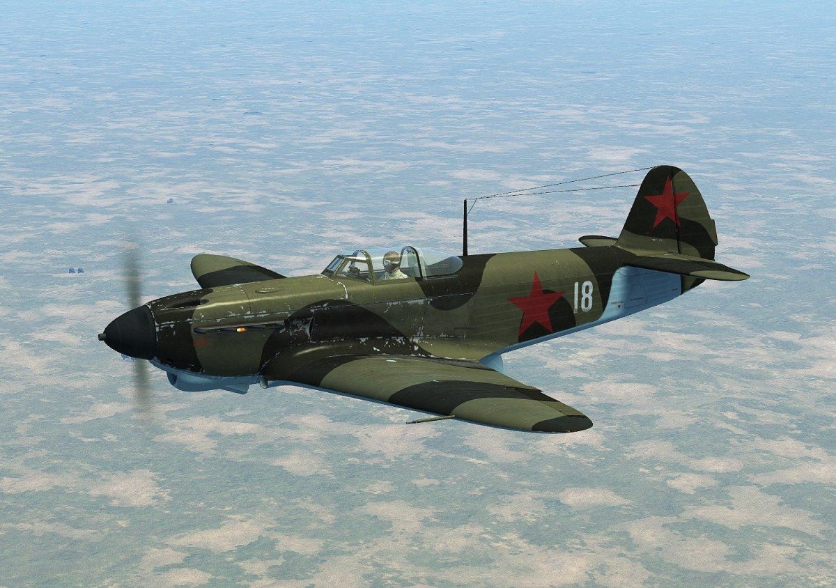 Советский истребитель "як-1б"