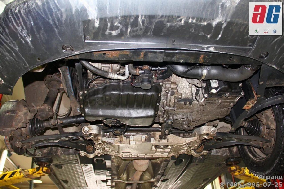 Skoda Octavia a5 1.6 вид снизу