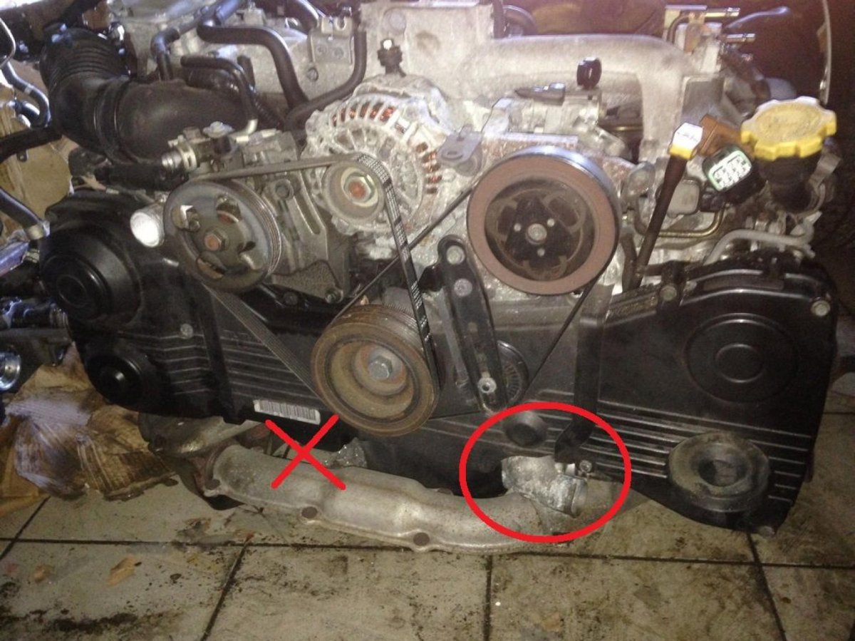 Ej20 двигатель помпа