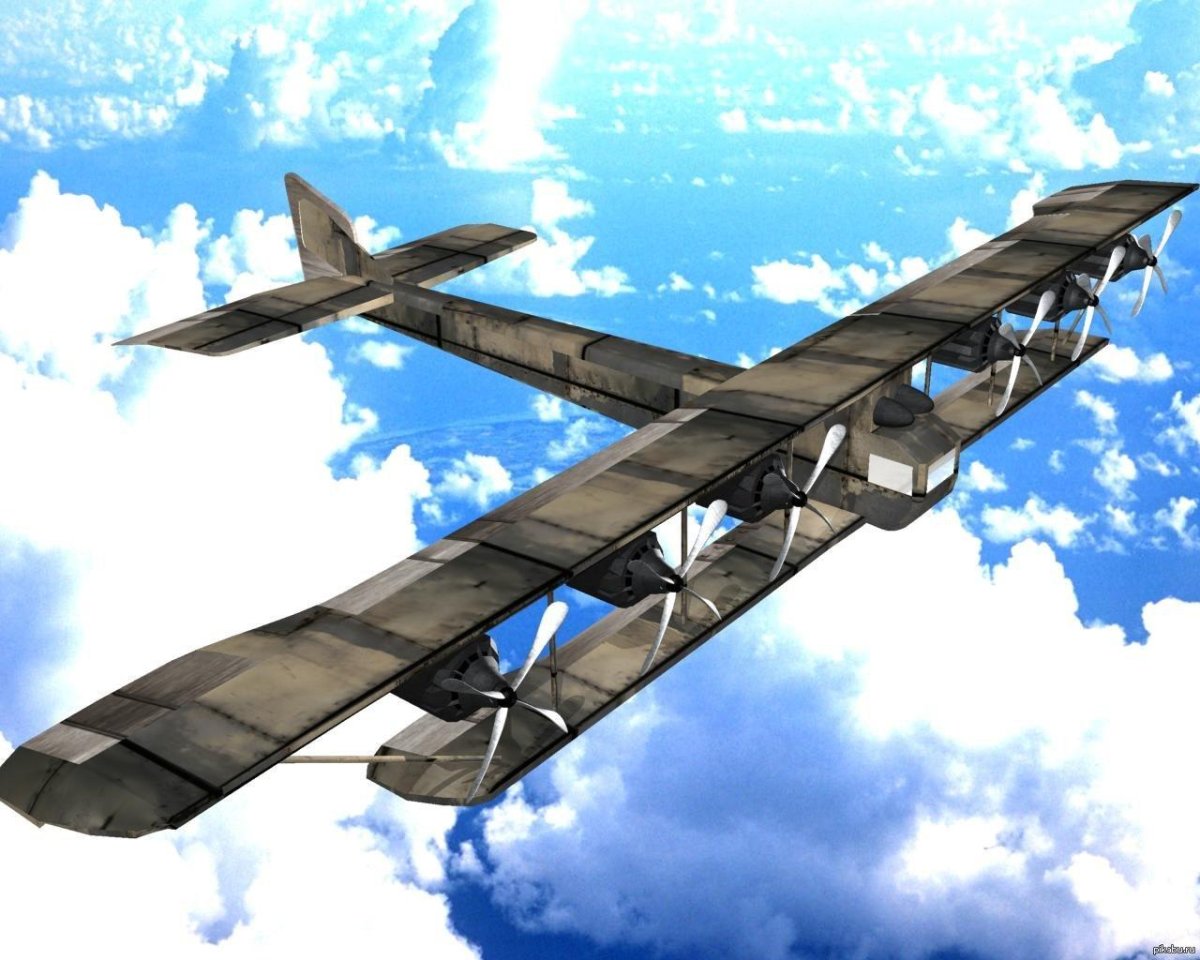Самолет биплан Илья Муромец