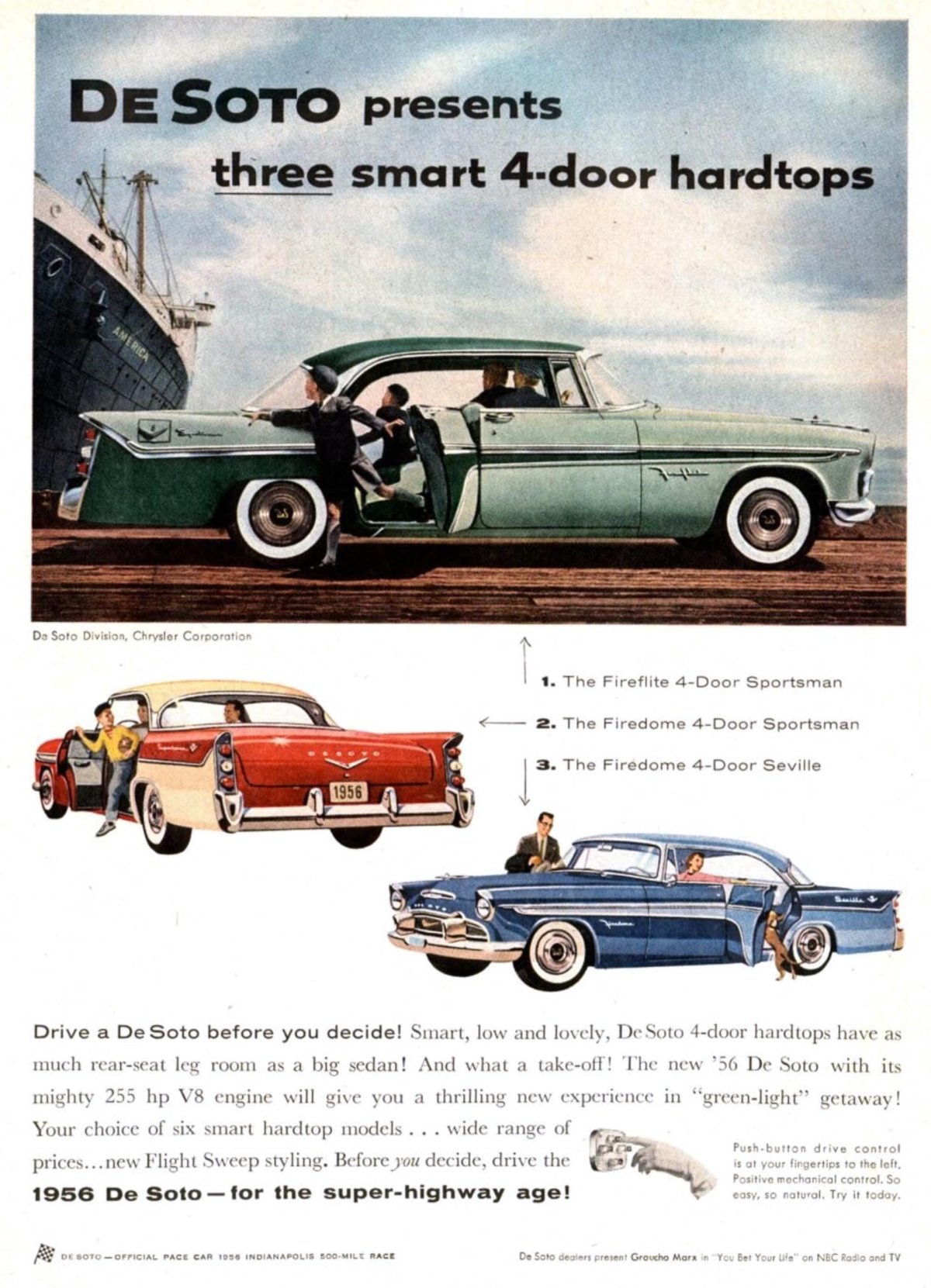 DESOTO Firedome 4-Door sedan 1957 чертёж