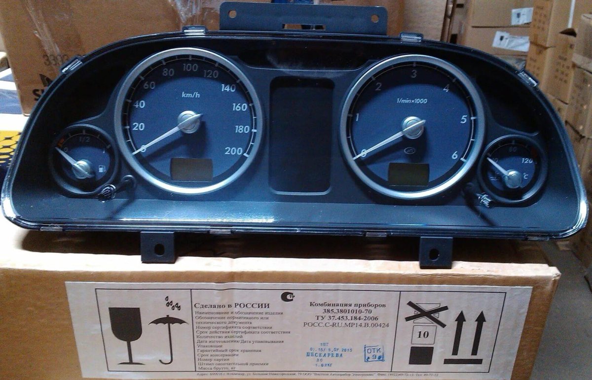 Приборная панель 3302 евро 3