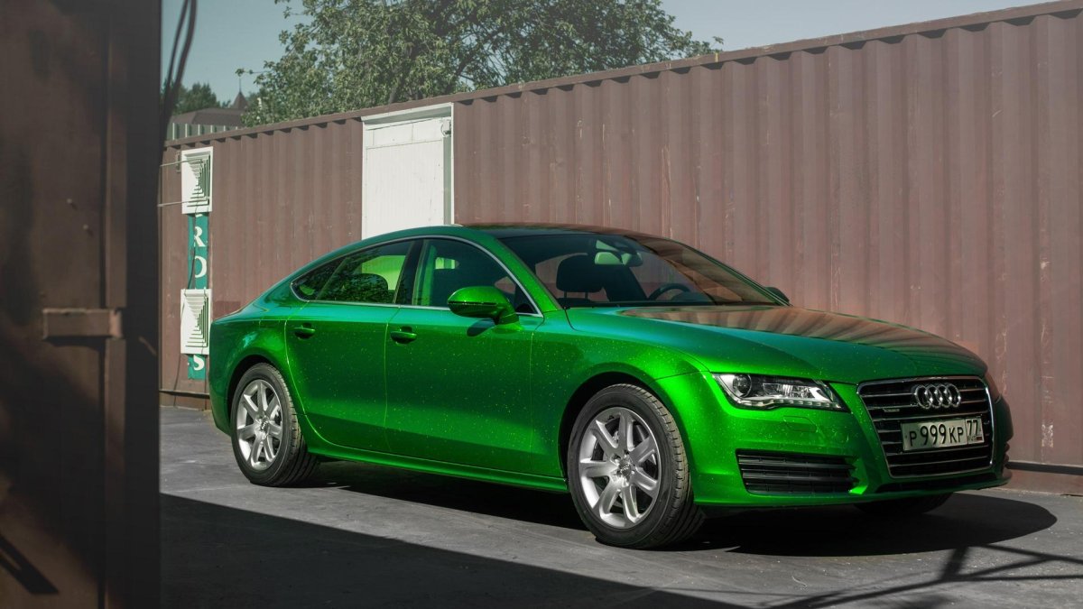 Ауди а5 зеленый металлик