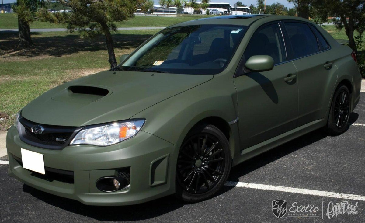 Субару Импреза WRX зеленая