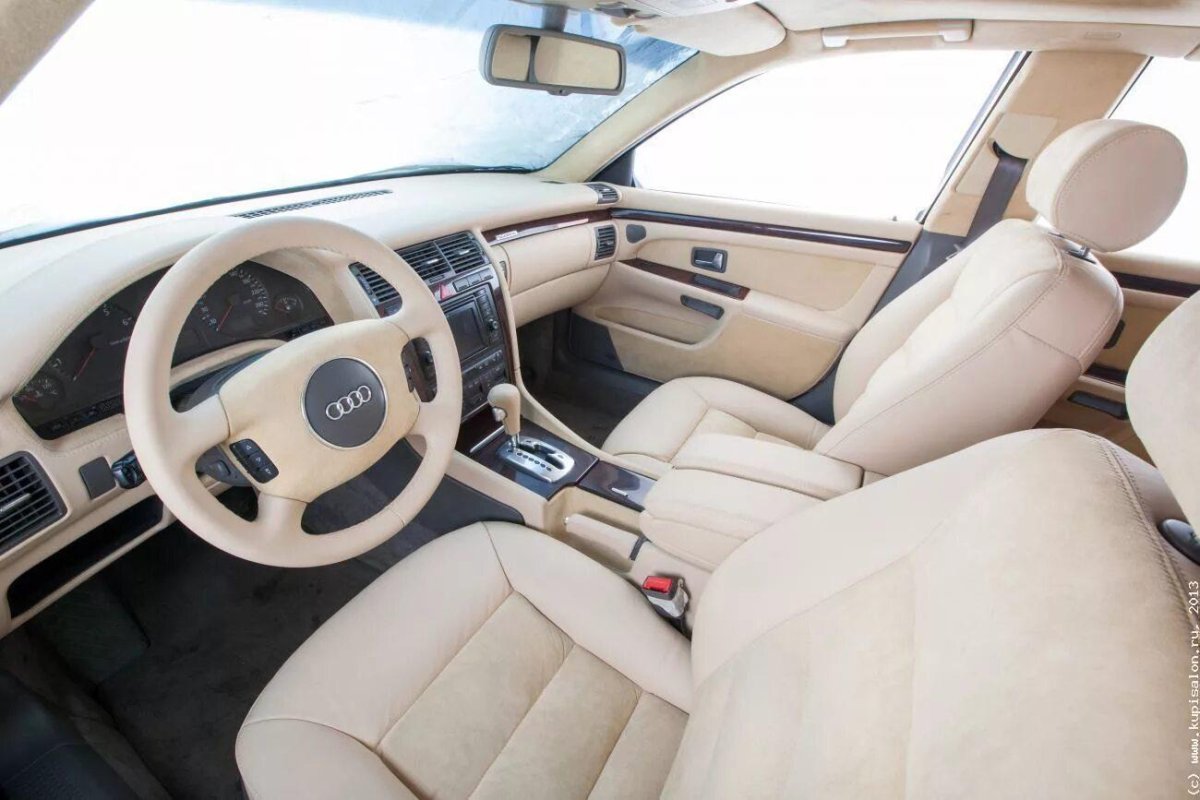 Ауди а6 с5 салон белый кожаный