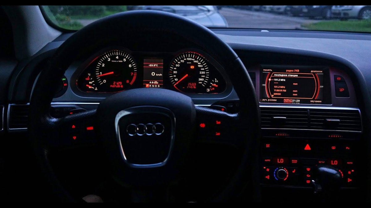 Ауди а6 подсветка салона