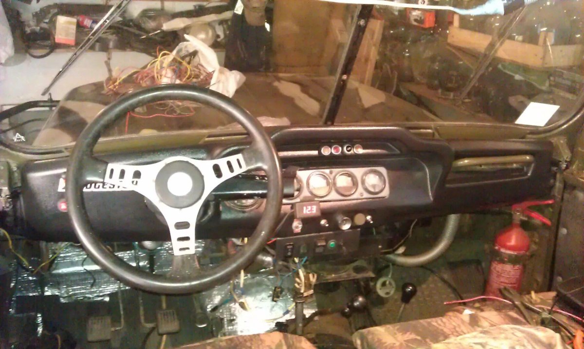 Пластиковая панель на УАЗ 469