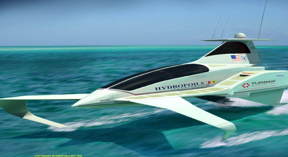 Яхта экраноплан