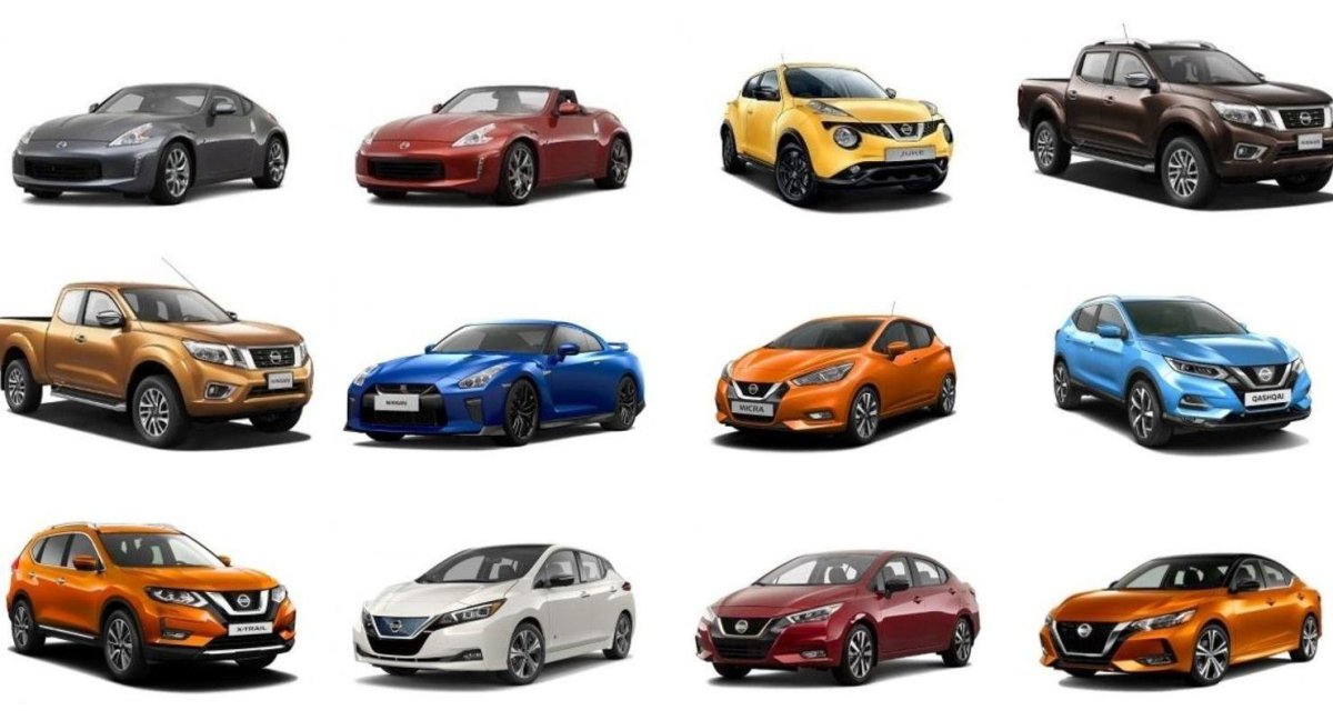 Вся линейка Ниссан