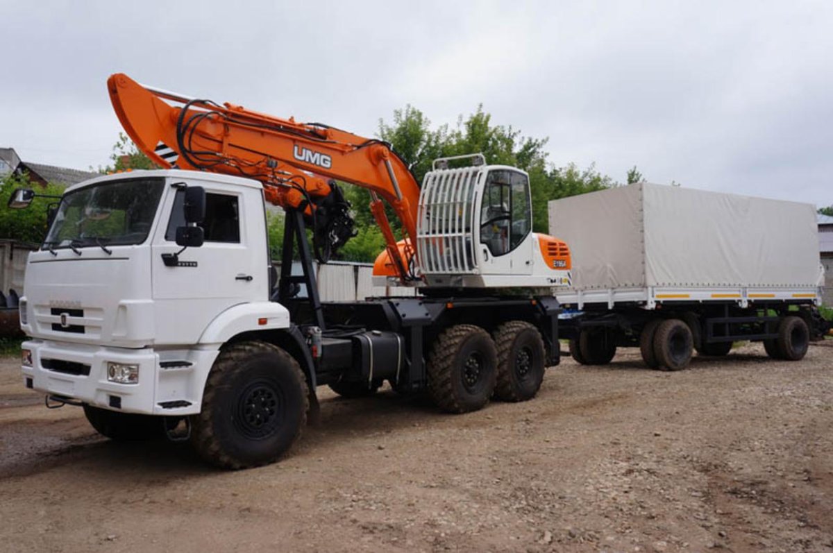 Экскаватор на автомобильном ходу КАМАЗ-43118 e195а