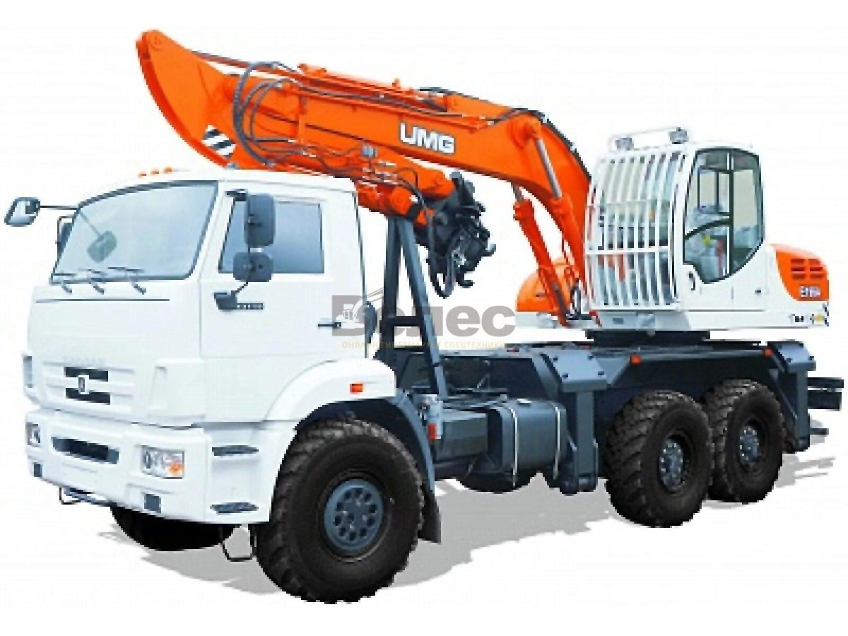 КАМАЗ 43118 экскаватор е195а