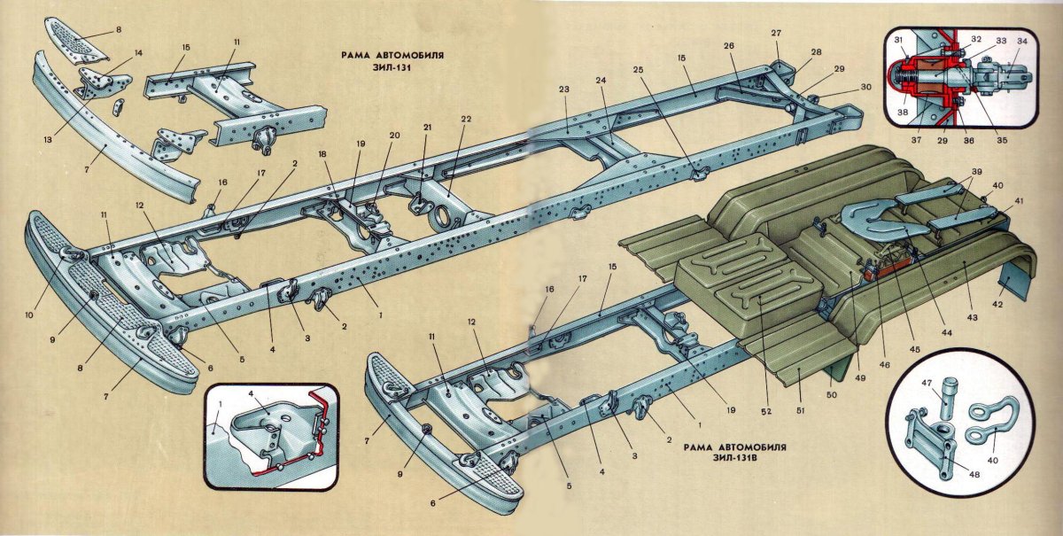 Рама автомобиля ЗИЛ 130