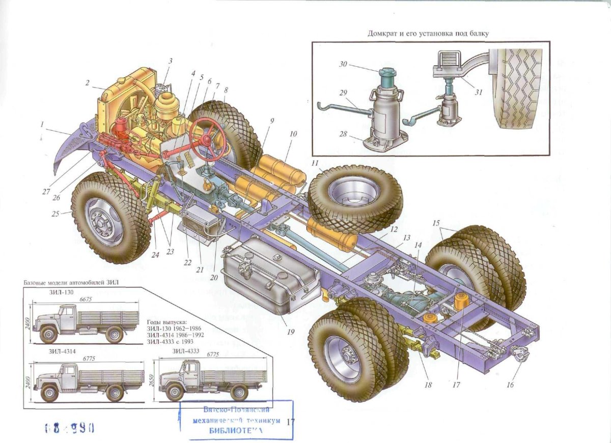 Трансмиссия автомобиля ЗИЛ 131