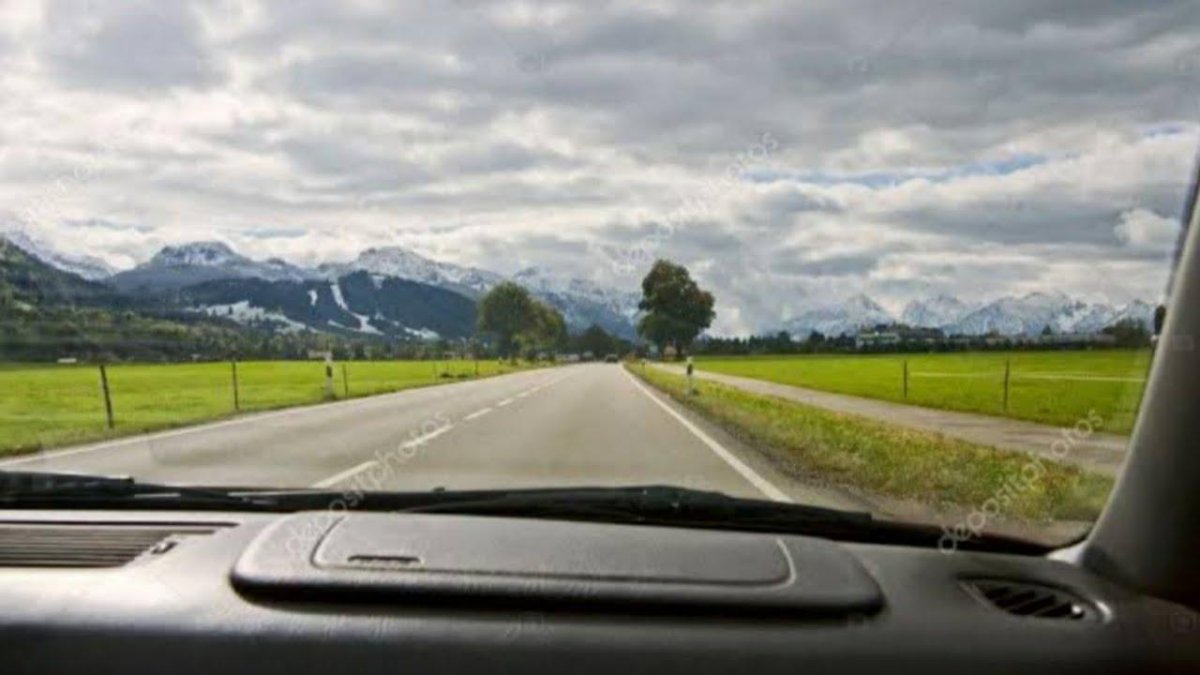 Вид из окна автомобиля