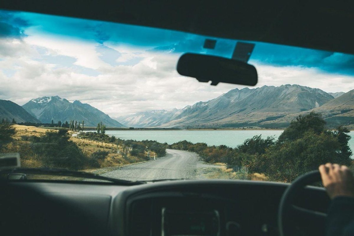 Красивый вид из машины