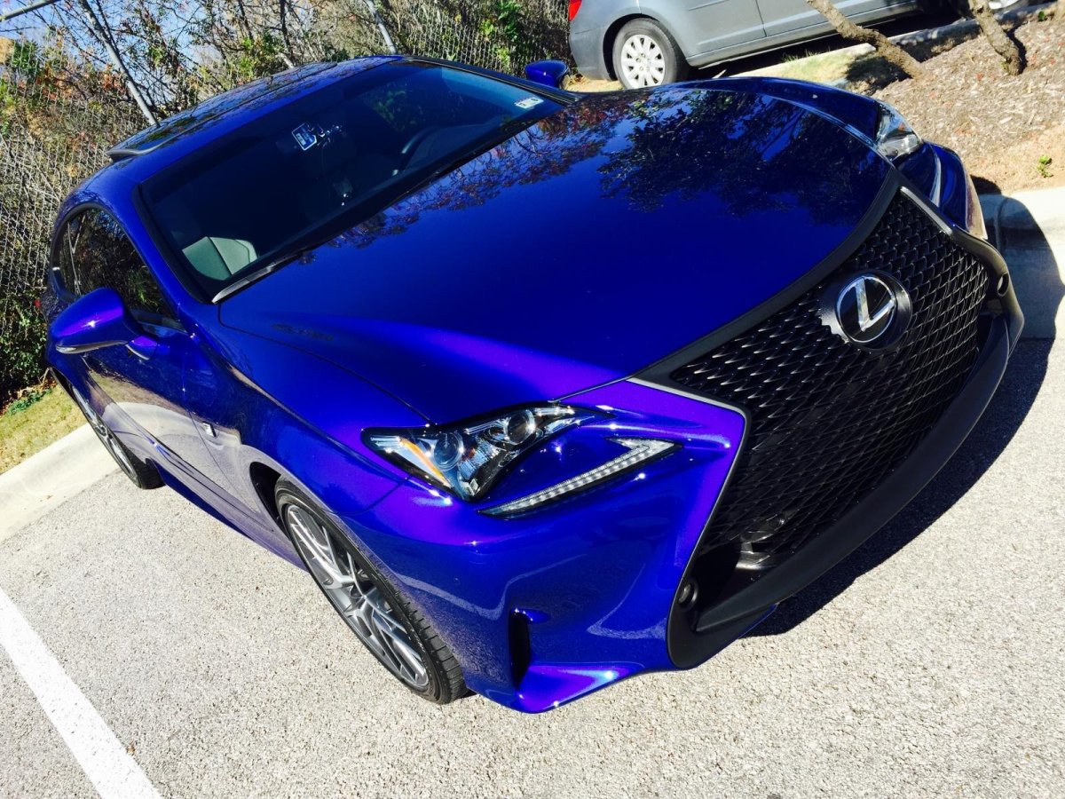 Lexus rc350 синий
