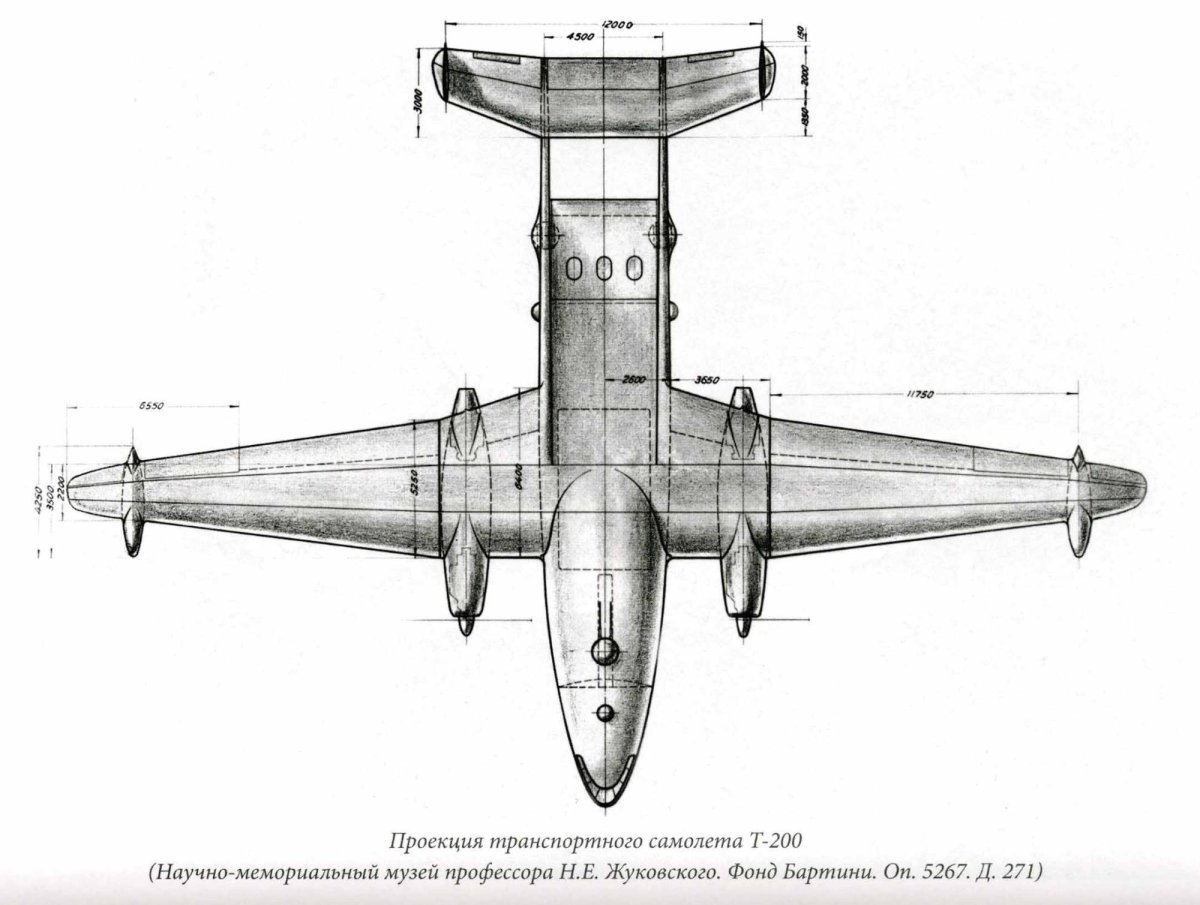 Самолет т-200 Бартини