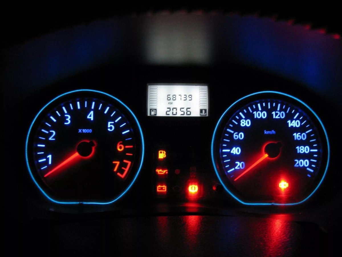 Renault Logan комбинация приборов