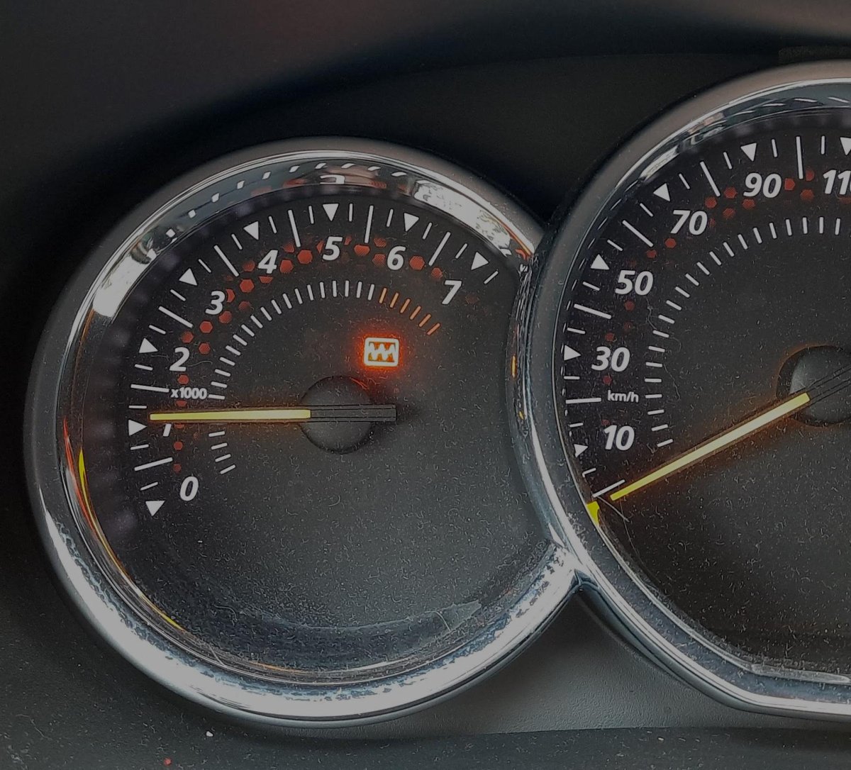 Индикаторы на панели приборов Рено Логан 2