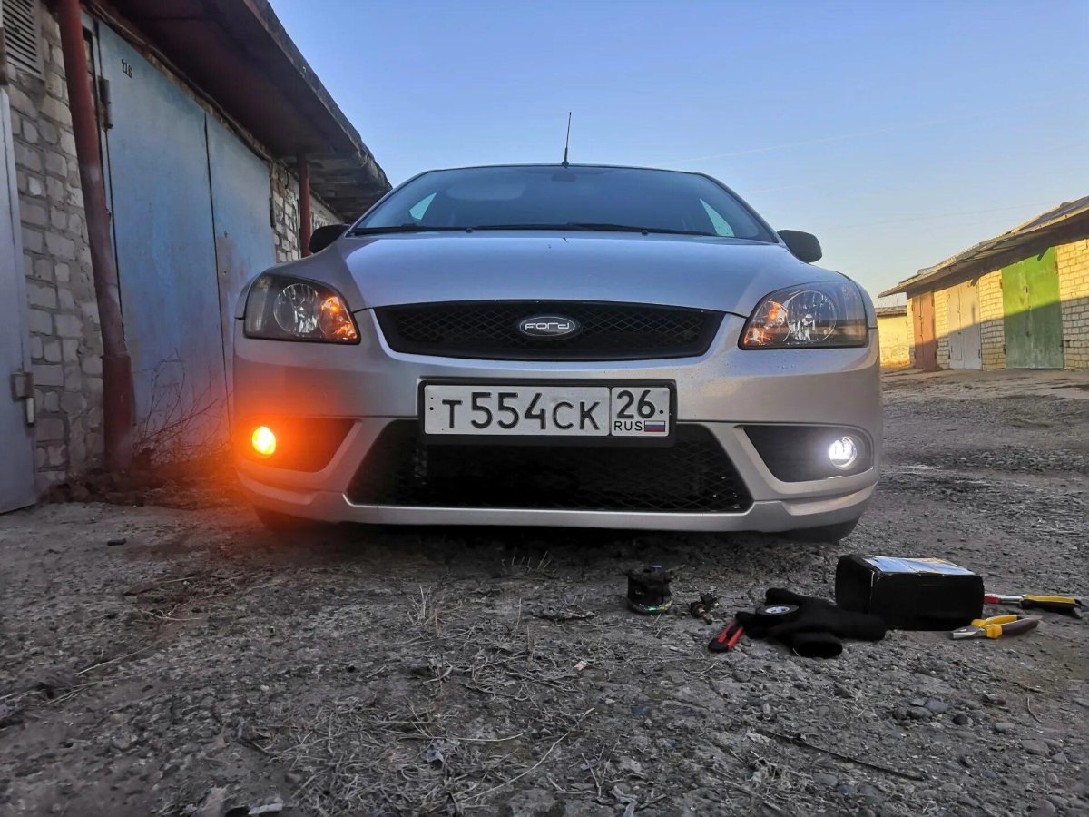 Форд фокус 2 ПТФ лед