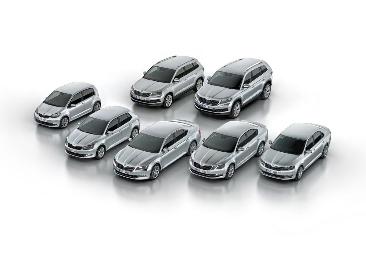 Автомобили Skoda Модельный ряд