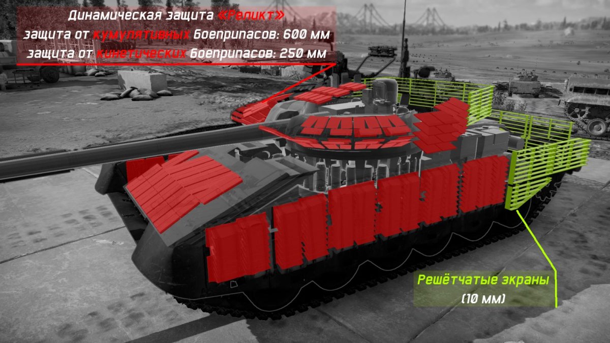 Т 80 А динамической защите Реликт