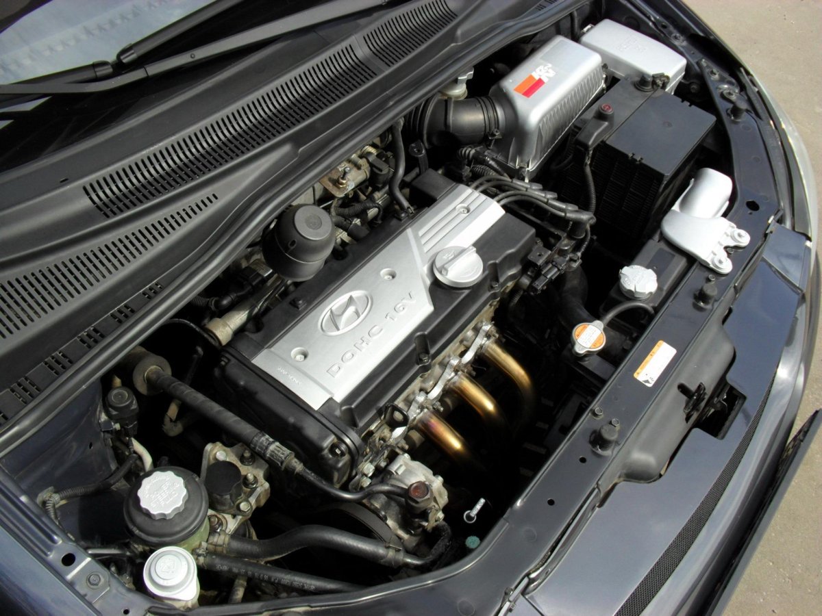 Hyundai Getz 1.4 моторный отсек