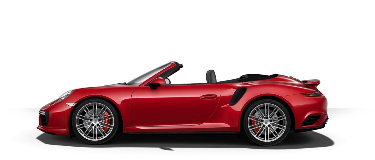 Porsche 911 Turbo кабриолет сбоку