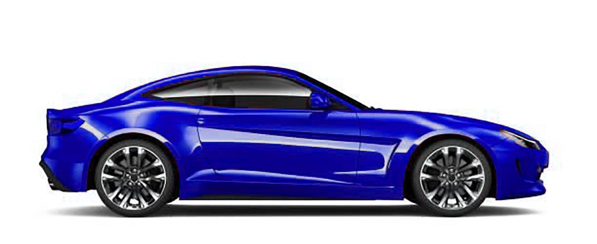 Автомобиль вид сбоку на прозрачном фоне