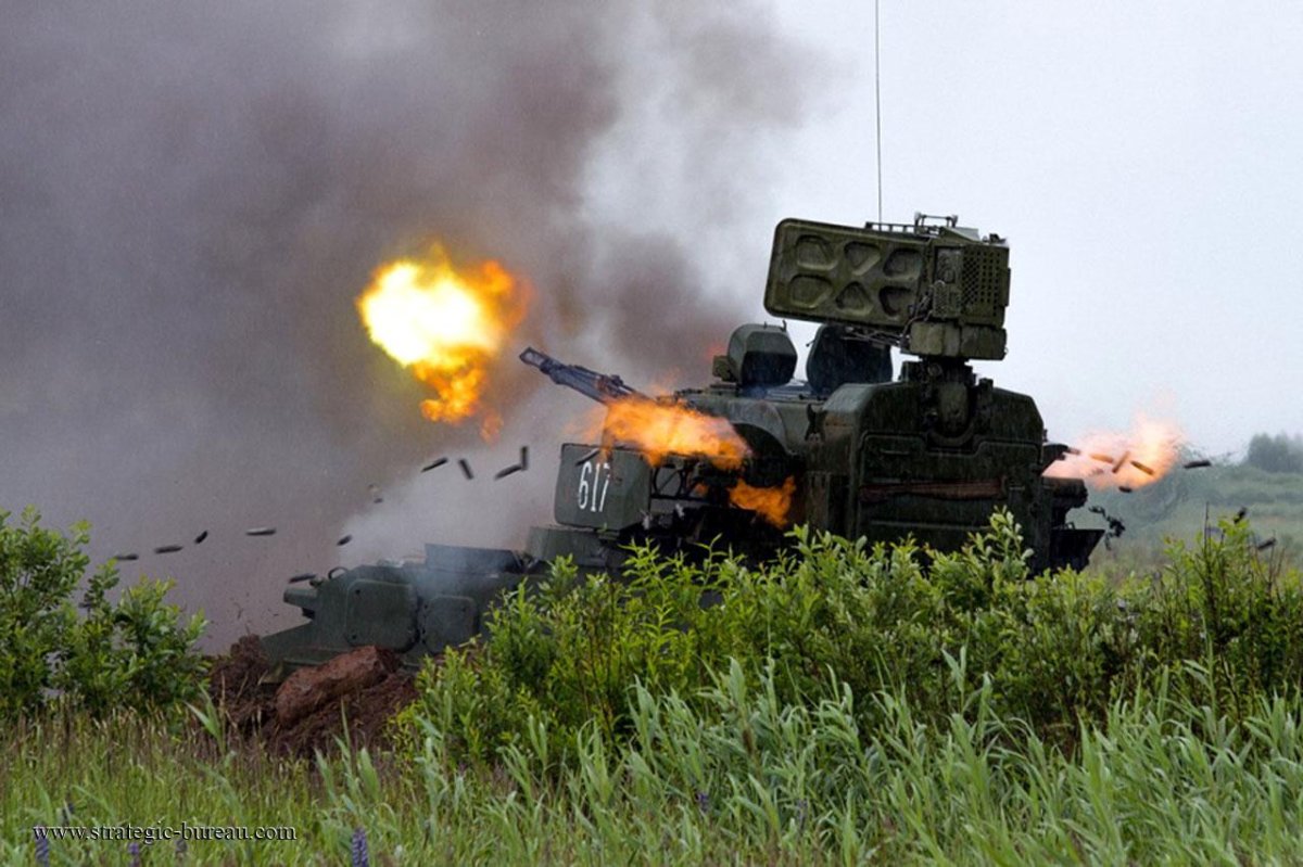 Тунгуска ЗСУ стрельба