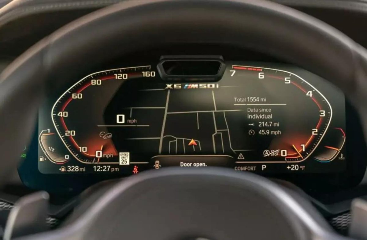 BMW x6 g06 приборная панель