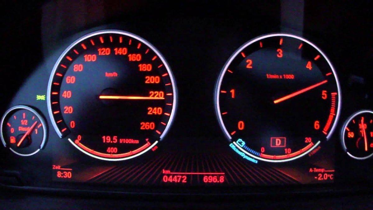 БМВ ф30 спидометр