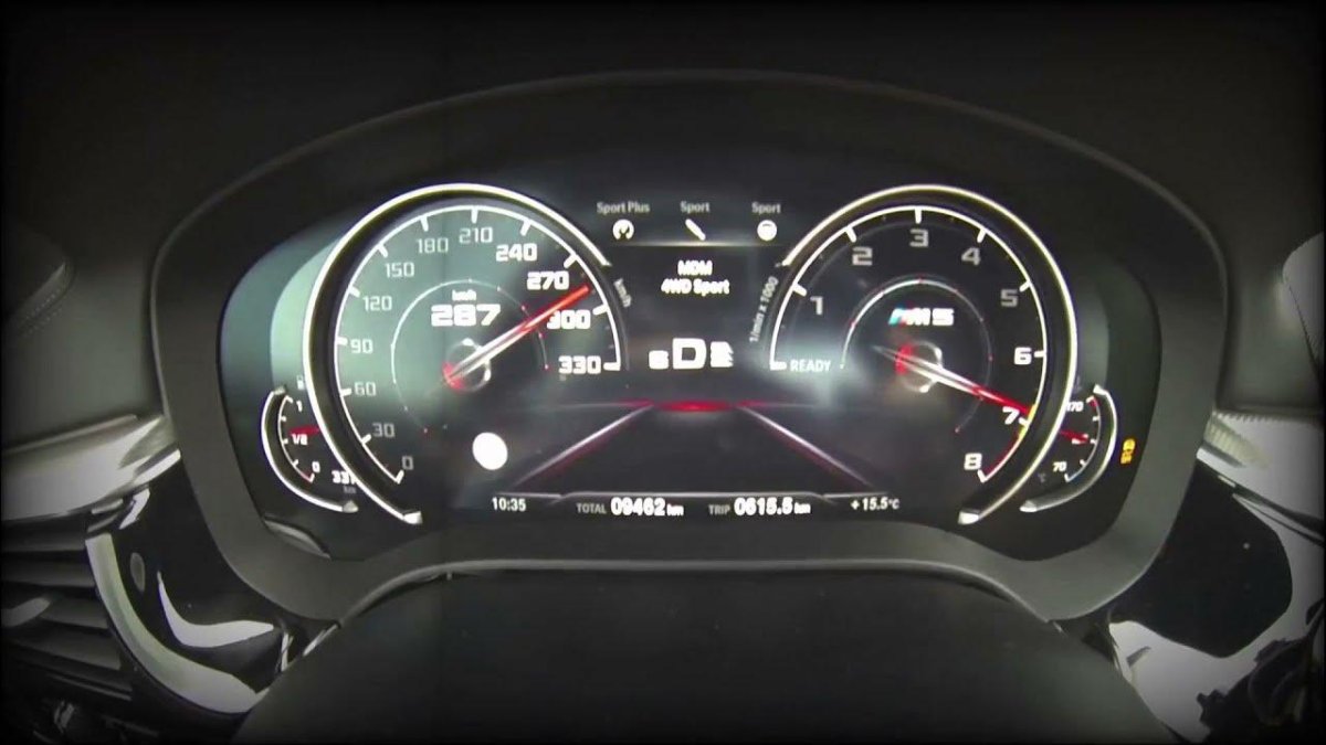 BMW m5 f90 спидометр
