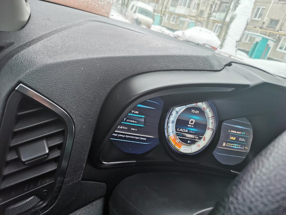 Приборная панель XRAY цифровая