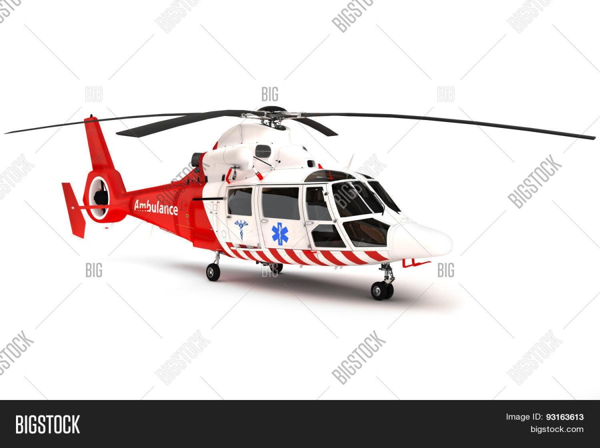 Пожарный вертолет на белом фоне