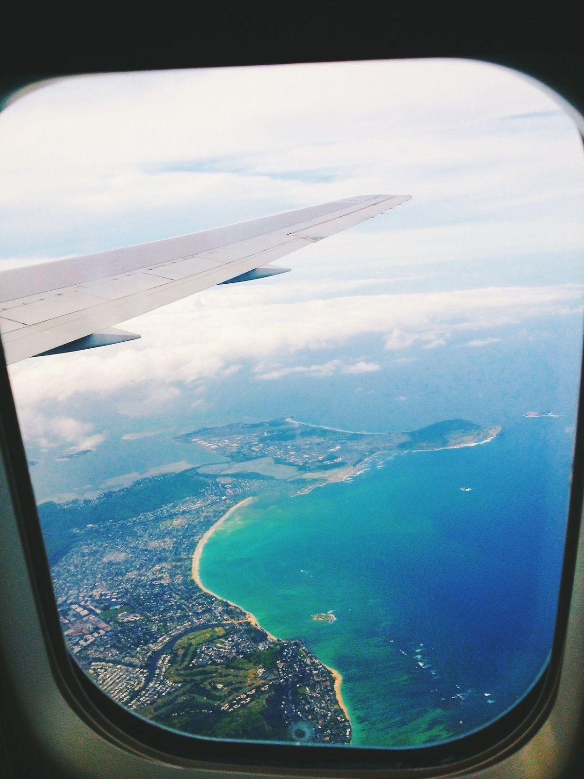 Вид из окна самолета