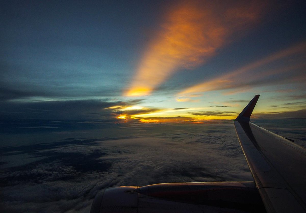 Вид из окна самолета