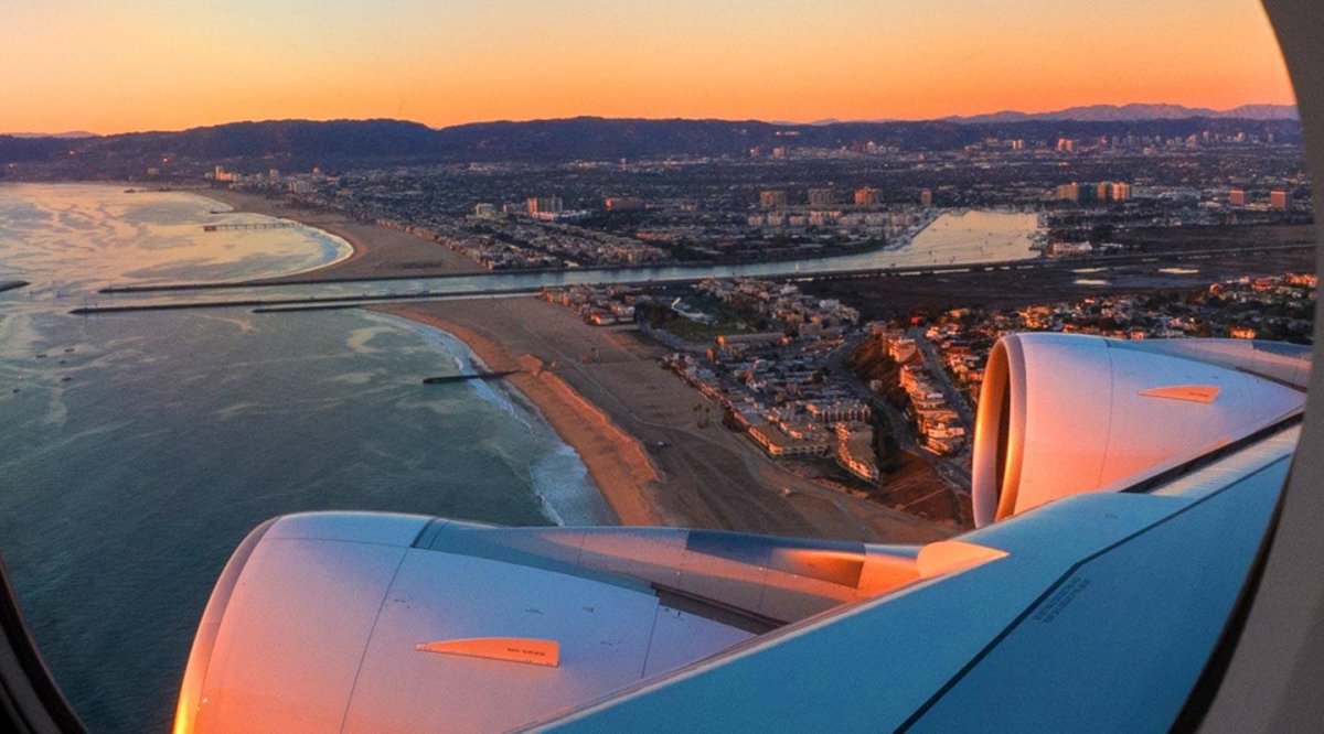 Вид из окна самолета