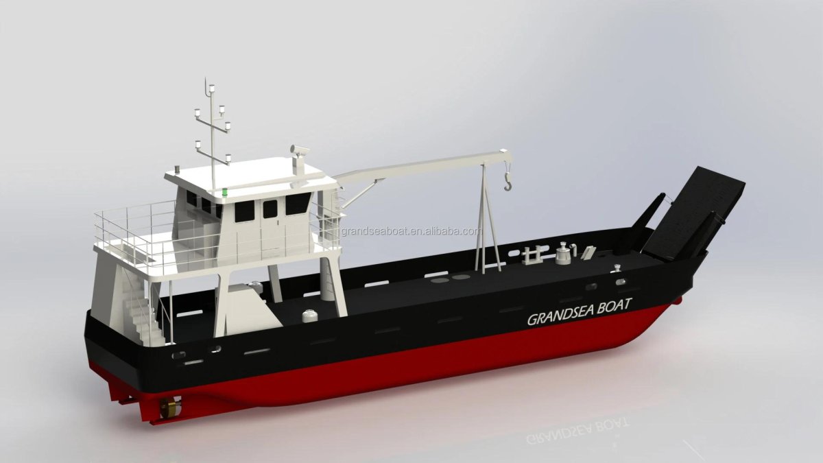 Баржа с контейнерами