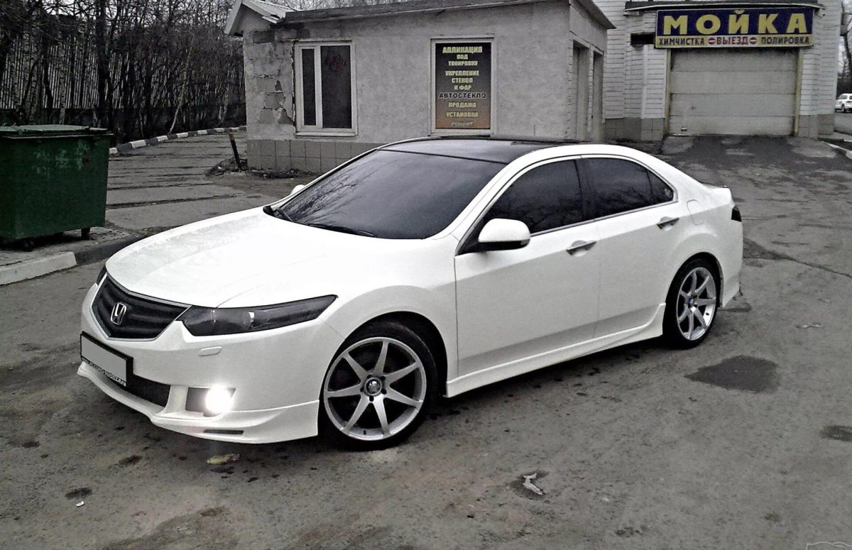 Honda Accord 2008 Tuning белый