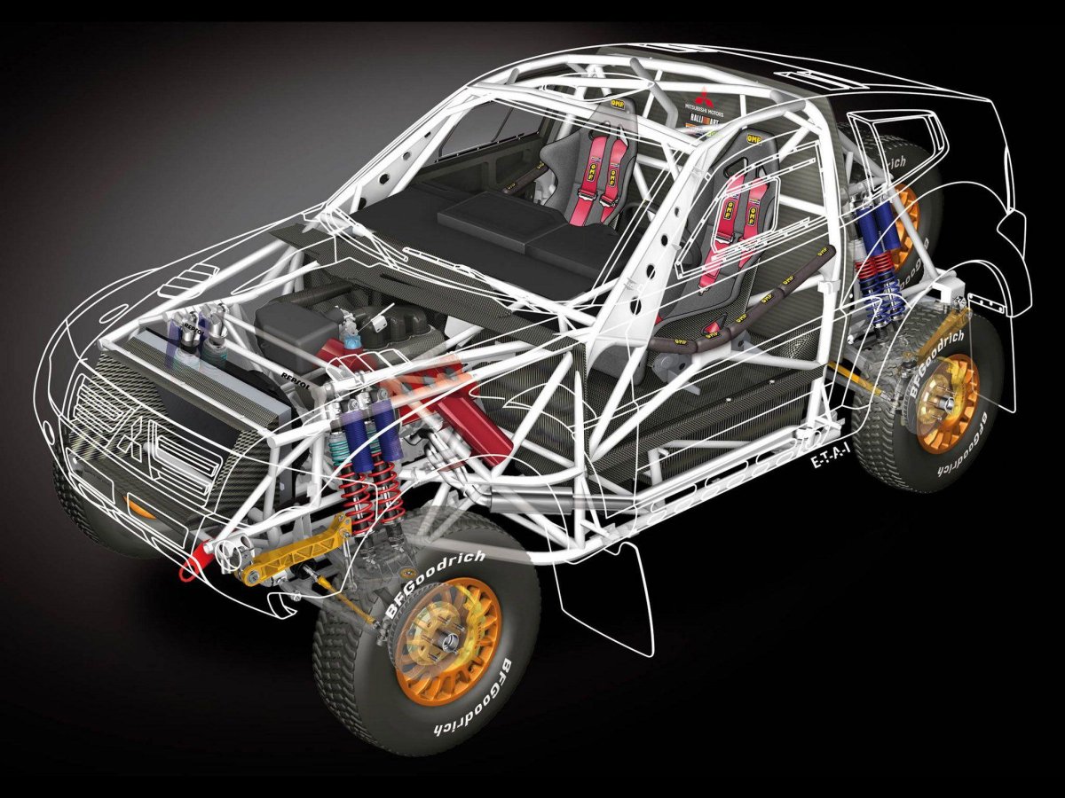 Шасси Mitsubishi Pajero 4