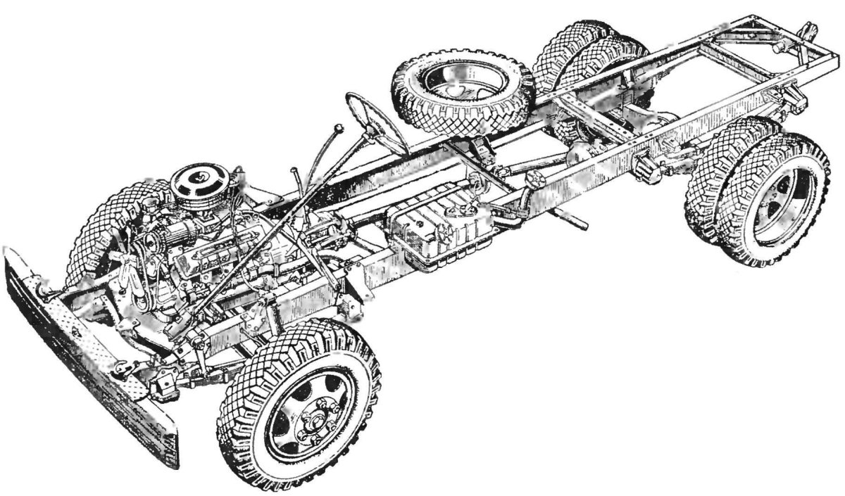 Шасси автомобиля ГАЗ 53