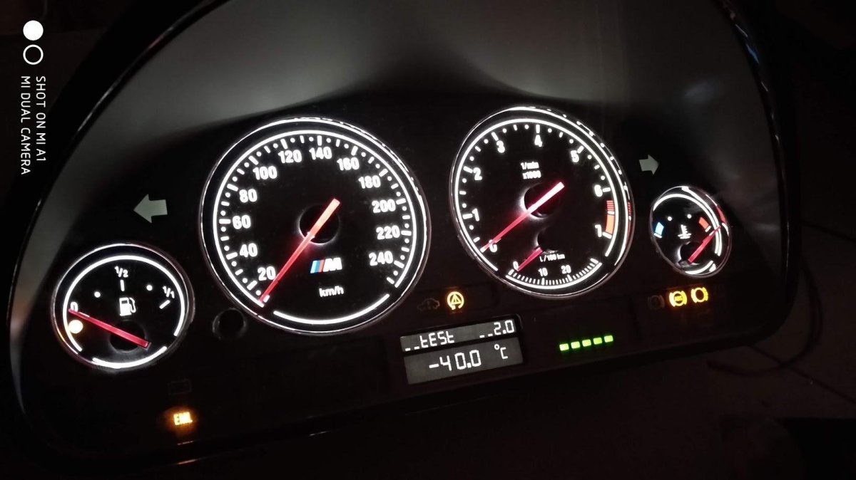 Пересвет приборки е60