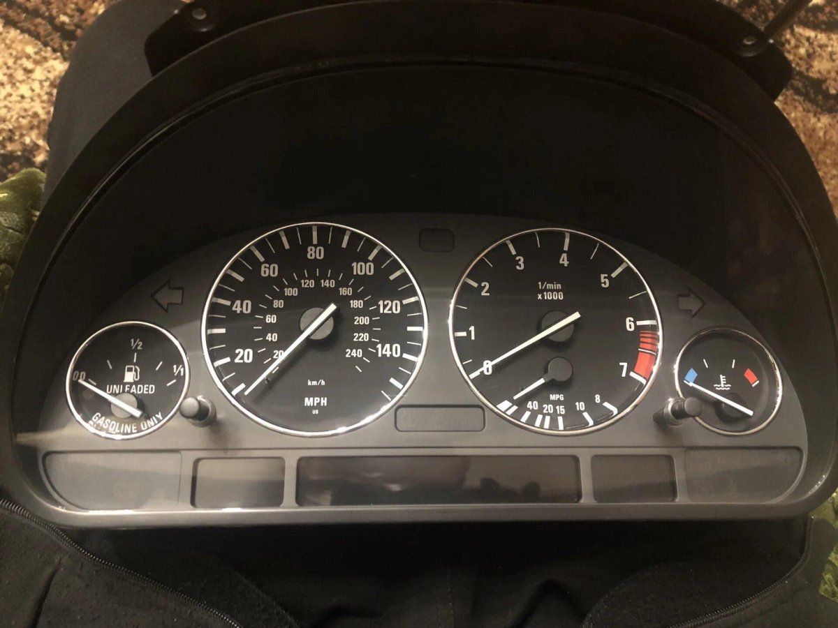 BMW x5 e53 приборная панель