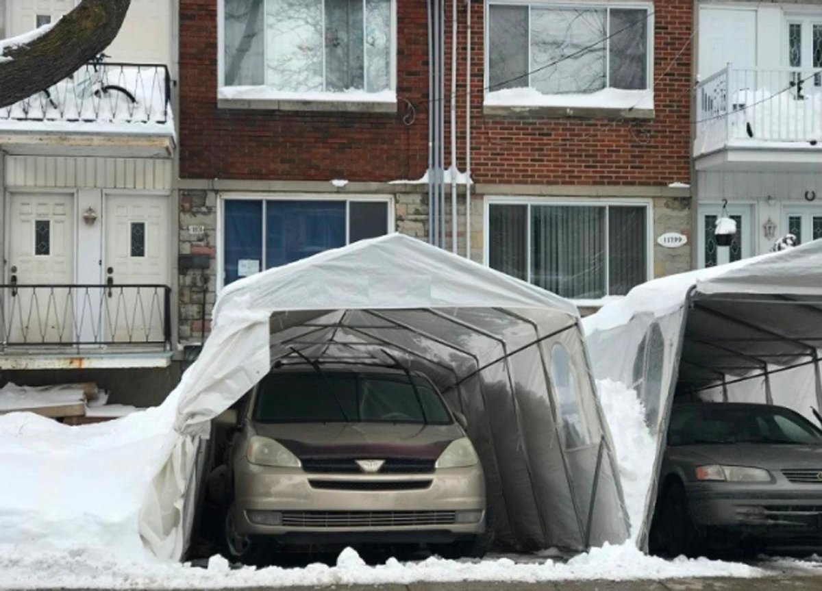 Навес для авто от снега