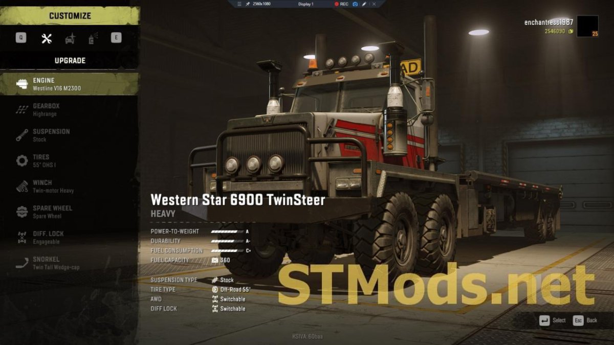 Western Star 6900ts SNOWRUNNER