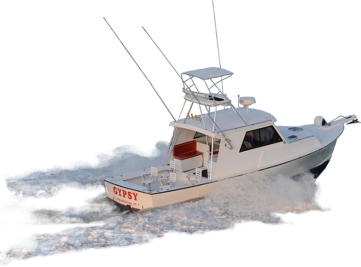 Катер сверху